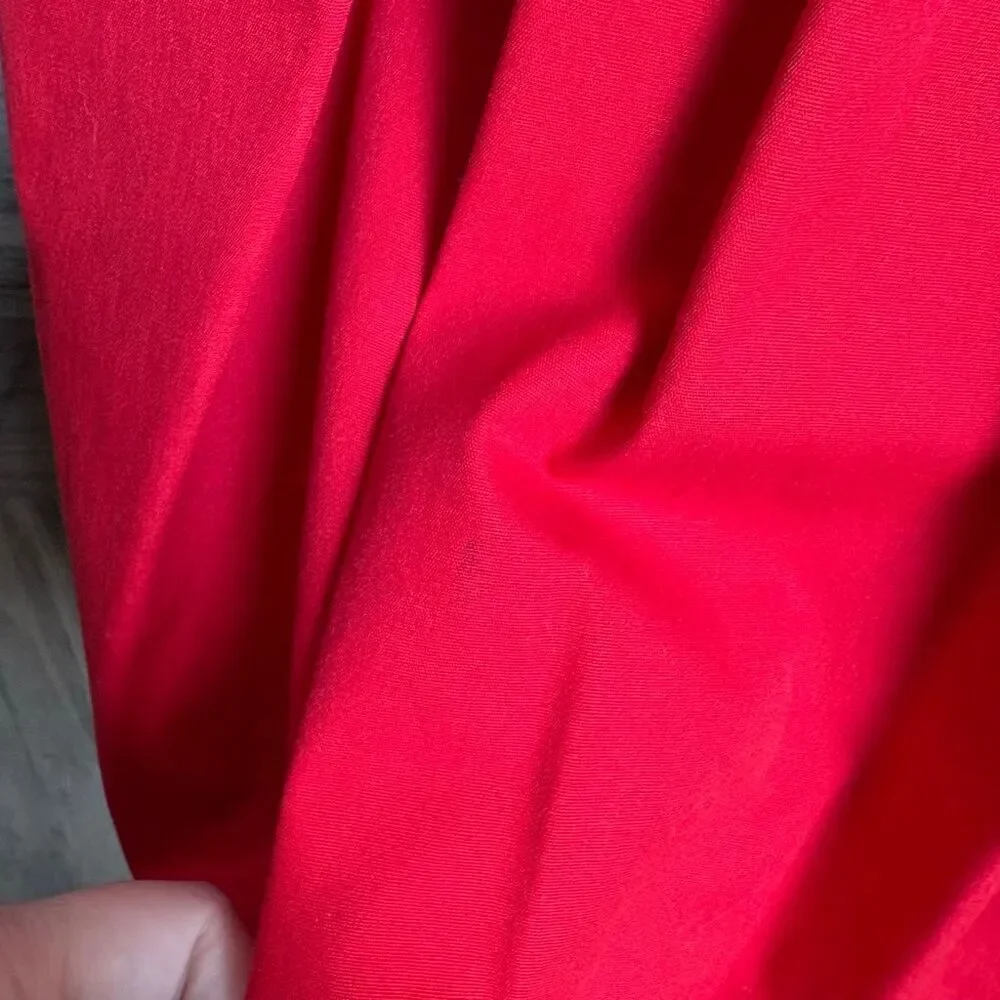 London Fog 7 Red Hooded Jacket Fleece Lined Classic Preppy Luxury Vintage Style